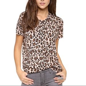 NWOT: JOIE Sherry Cashmere Blend Sweater, Leopard Print, XS